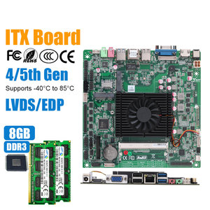 HD-MI VGA <span class=keywords><strong>Intel</strong></span> I3 I5มาเธอร์บอร์ด I7 4030U 4300U 4500U 5005U 5200U 5500U CPU เมมโมรี่ DDR3ชิปเซ็ตเมนบอร์ด ITX ขนาดเล็กที่มี EDP LVDS PIN - Product Image 1