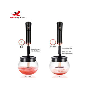 Nettoyeur de pinceaux de maquillage électrique automatique avec 2 piles AAA, fonction de séchage ultra-rapide pour usage commercial et domestique - Product Image 4