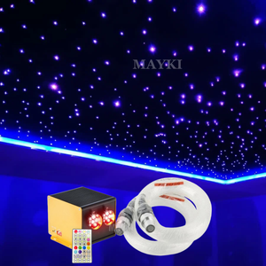 Kit de plafonniers à fibres optiques scintillantes 24W avec application TUYA, moteur lumineux RGBW pour la décoration de la maison et de la chambre à coucher - Product Image 1