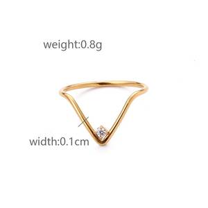 Wholesale <b>Ring</b> Jewelry Women Fashion <b>Adjustable</b> <b>Ring</b> Gold Plated Stainless Steel Gold <b>Ring</b> for Women - Product Image 5