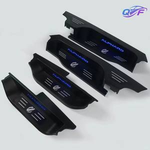 Plaque <span class=keywords><strong>de</strong></span> protection <span class=keywords><strong>de</strong></span> <span class=keywords><strong>seuil</strong></span> <span class=keywords><strong>de</strong></span> <span class=keywords><strong>porte</strong></span> en alliage <span class=keywords><strong>noir</strong></span> mat pour Toyota ALPHARD VELLFIRE 30 2015-2022, accessoires extérieurs <span class=keywords><strong>de</strong></span> <span class=keywords><strong>porte</strong></span> latérale LED <span class=keywords><strong>de</strong></span> haute qualité - Product Image 2