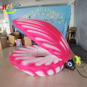 Decoración de Escenario, Conchas de Perla Inflables Personalizadas, Concha Marina Inflable, Vieiras Rosadas Inflables con Luz LED - Product Image 1