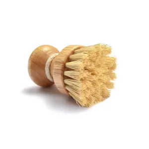 Manufacturer Custom Cleaning Tools Conical Bamboo Handle Horsehair Bottle Brush Cleaner