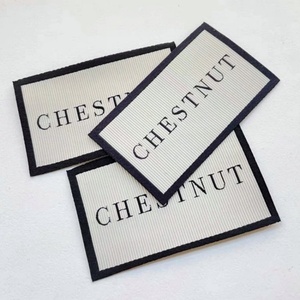 Etichette personalizzate <span class=keywords><strong>per</strong></span> vestiti con collo in tessuto damascato etichette <span class=keywords><strong>per</strong></span> abbigliamento etichette indumento <span class=keywords><strong>per</strong></span> vestiti - Product Image 2