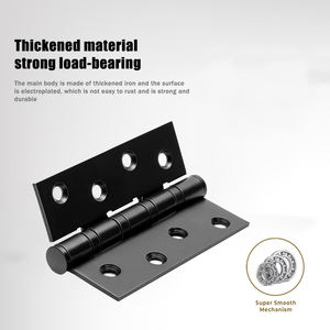 Yoyow Elegant Modern Zwart Ijzeren 4bb Deurscharnier Voor Houten Deur Zacht Dicht Met Langdurige Betrouwbaarheid Lage Ruis <span class=keywords><strong>Hardware</strong></span> - Product Image 6