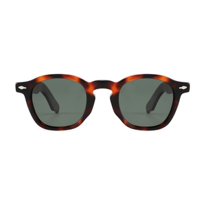Unisex <b>Round</b> Tortoise <b>Frame</b> <b>Sunglasses</b> UV400 Protection Retro Style Adult Sun Protection - Product Image 1