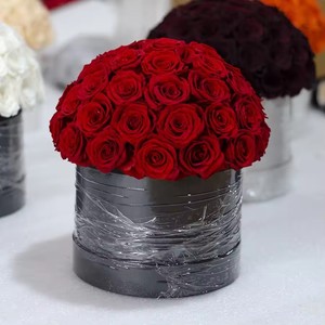 Boîte à roses en acrylique en forme de champignon, boîte à roses éternelles préservées, seau moyen pour mariage, <span class=keywords><strong>Saint</strong></span>-<span class=keywords><strong>Valentin</strong></span>, <span class=keywords><strong>cadeau</strong></span>, vente en gros - Product Image 3