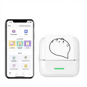 เครื่องพิมพ์สติกเกอร์แบบพกพา พร้อมเครื่องพิมพ์ความร้อนไร้หมึก สำหรับ <span class=keywords><strong>iPhone</strong></span>, สมุดบันทึก, DIY, ของขวัญสำหรับเด็ก - Product Image 2