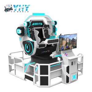 Giải trí trong nhà đồng tiền hoạt động trò chơi Bắn Súng VR mô phỏng máy 360 tàu vũ trụ đôi ghế chuyển động Ghế - Product Image 3