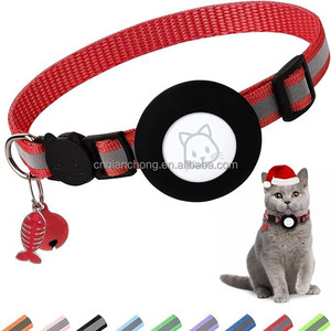 Collares Reflectantes para Mascotas, Duraderos, Multicolores, Ajustables, de Entrenamiento Táctico, para Gatos, con Patrón Sólido, Impermeables, Acolchados, con Campana - Product Image 4