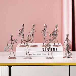 Adornos de Metal para Músicos Guitarristas, Instrumento Musical, Artesanía de Hierro, Decoración Creativa Moderna para Oficina, Hogar y Escritorio - Product Image 4