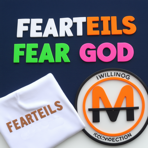 Biểu Tượng Tùy Chỉnh Sang Trọng Silicone Dày In Vải Nhãn Silicone 3D In Ấn Cho Quần Áo - Product Image 4