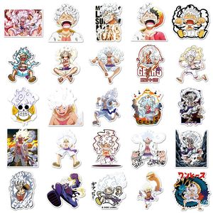 新しいデザイン50ピース/バッグアニメ猿D. ふわふわの麦わら帽子海賊防水取り外し可能ステッカースケートボード用ラップトップ装飾 - Product Image 4