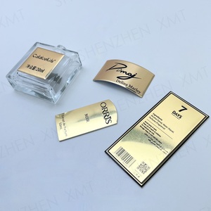 2024 Hot thiết kế 3D dập nổi nhãn tùy chỉnh dập nổi nhôm chai kim loại Sticker nhãn rượu vang - Product Image 1