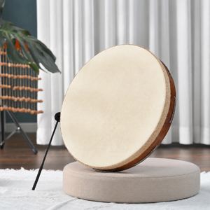 SUCCESS Tambores Chamánicos Redondos de Madera Hechos a Mano de Alta Calidad, Personalizados, de 40-60 cm, Ecológicos, con <span class=keywords><strong>Cuero</strong></span> - Product Image 1