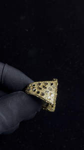 Best Quality 925 Sterling <b>Silver</b> Diamond Streetwear Star Nugget Gents <b>Ring</b> with Stylish Cut <b>Men</b> Jewelry for Gift Daily Wear - Product Image 4