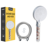 Tête de filtre de douche en pierre minérale d'usine 5 fonctions pommeau de filtre de douche système de filtration d'eau pommeau de douche avec filtre