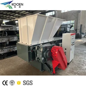 Máquina trituradora de resíduos médicos da marca kooen/trituradora de madeira pequena/trituradora de eixo único