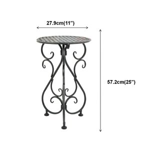 Metall-Pflanzenständer mit Pulverbeschichtung, Moderner Schwerlast-Blumenständer, 57 cm Hoch, Einzelner Säulenständer für Blumentöpfe, Pflanzregal für Zuhause - Product Image 2