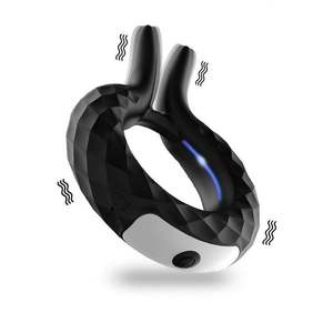 Fabriek Groothandel Mannen Vertraging Ejaculatie Haan 10 Trillingsmodi Siliconen + Abs Materiaal Elektrische Afstandsbediening Scrotum - Product Image 2