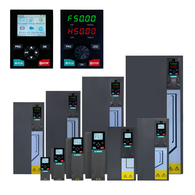 K-Drive KD700 Variable Frequency Inverter 0.4KW~1000KW Compressor Motor CE/ISO Certified Vector Control AC Drives IP20 3-Year