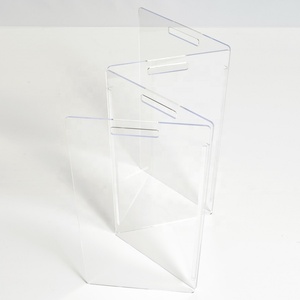 Barrière pour animaux de compagnie DIDUO en acrylique transparent Zig Zag DDT-B010 - Product Image 3