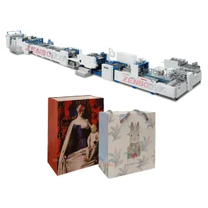 Fully automatic sheet fed paper bag making and folding machine different size for Gift Paper Bag ZENBO ZB1200CT-430S