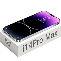 Teléfono Inteligente I14ProMax CDMA de Doble SIM, Pantalla Grande de 1.7 Pulgadas, Procesador MediaTek de Cuatro Núcleos, Compatible con Tarjeta de Memoria