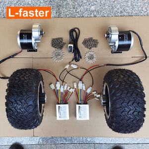 <span class=keywords><strong>Kit</strong></span> de Transmisión por Cadena con Motor de Engranajes Doble <span class=keywords><strong>L</strong></span>-<span class=keywords><strong>faster</strong></span> de 350 W y Rueda Gruesa de 10x6.0-6 Pulgadas para Carretilla Eléctrica, Carrito, Silla de Ruedas, Bicicleta - Product Image 2