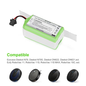 14.4V 2600mAh <span class=keywords><strong>Lithium</strong></span> Ion thay thế pin Tương thích với tesvor X500, EUFY Robovac <span class=keywords><strong>11</strong></span> 11S 11S cộng với 11S Max 12 15C Max 15C 3 - Product Image 3