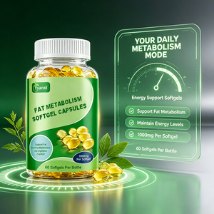 Capsules molles de soutien métabolique des graisses, 60 pièces, complément alimentaire naturel à base de plantes, favorise le confort digestif, maintient l'énergie pour les adultes - Product Image 5