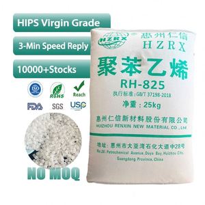 Résine HIPS de marque chinoise Renxin RH825, granulés vierges blancs, qualité moulage par injection, usage médical et alimentaire, haute résistance aux chocs, prix compétitif - Product Image 1