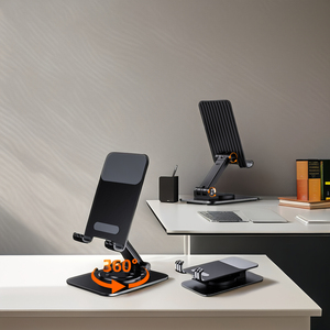 Smart <strong>Tracking</strong> Metal Desktop <strong>Tablet</strong> PC &amp; Mobile Phone Holder Foldable Extend Support Desk for iPhone &amp; iPad Condition New - Product Image 3