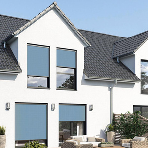 Hiện đại cơ giới Wifi nhãn hiệu ngoài trời vải có thể thu vào con lăn mù bóng râm Zip theo dõi năng lượng mặt trời màn hình cho gazebo hiên - Product Image 5