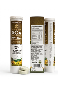 Comprimés effervescents de vinaigre de cidre de pomme OEM avec Moringa, Garcinia et L-Carnitine – Soutien au métabolisme et à la gestion du poids, pin - Product Image 2