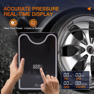 <span class=keywords><strong>Pompe</strong></span> à air de voyage 120W <span class=keywords><strong>Pompe</strong></span> à vélo à pression d'air portable tout usage avec plage de pression 3-120psi - Product Image 3