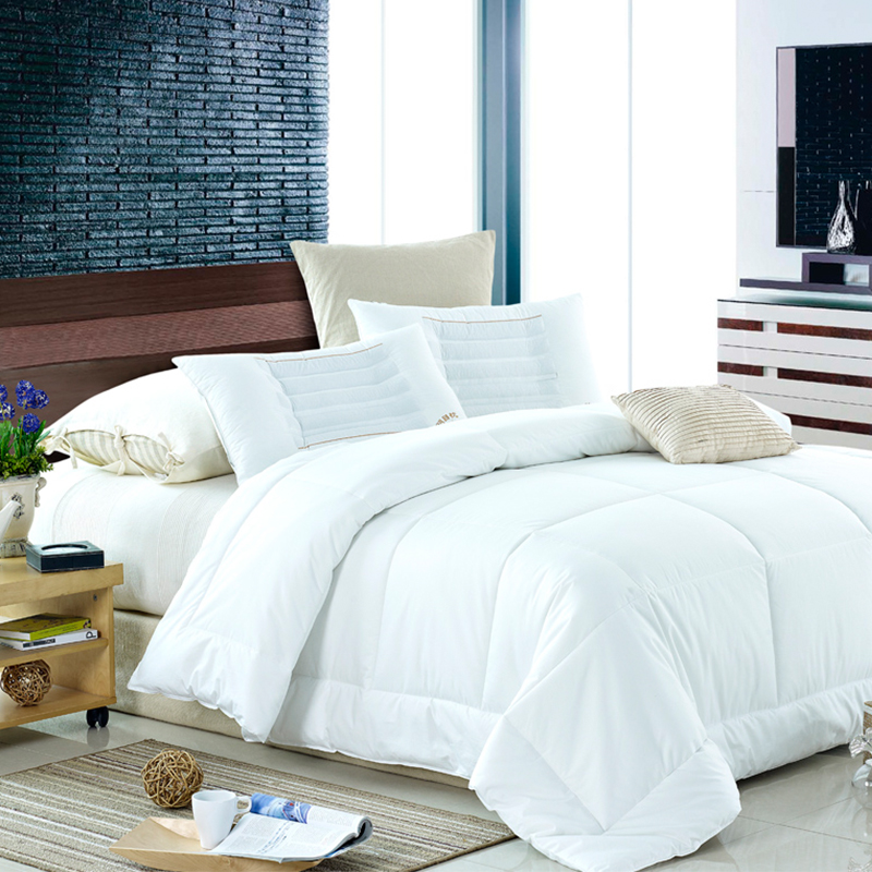 Оптовая продажа, однотонные белые гипоаллергенные пододеяльники из полиэстера с защитой от пыли для спальни