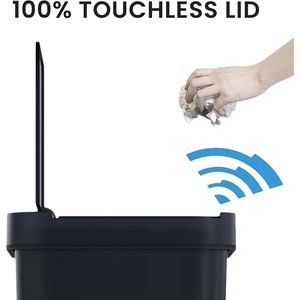 13 Gallon 50 Liter Stainless <strong>Steel</strong> Waste <strong>Bin</strong> Touchless Rectangular Motion Sensor Trash Can Smart Garbage Can for Kitchen - Product Image 6
