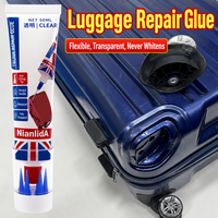 Colle en résine polymère pour réparation de bagages, adhésif puissant et flexible pour coque de valise, fixation des bords en tissu, entretien des équipements de voyage et des sacs