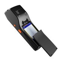 Industrial 4G Android 11,0 Pantalla táctil de 5,5 pulgadas Escáner de código de barras PDA de mano Terminal POS con impresora interna de 58mm