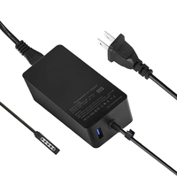 Kabbol 12V 3.58A 48W Adaptateur secteur CA DC pour ordinateur portable Chargeur pour Surface Pro 1/2/RT, Alimentation de remplacement avec port USB 5V/1A