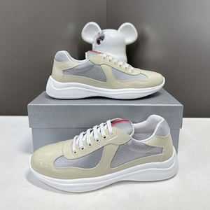 Nouvelles Chaussures de Sport en Cuir et Maille Style Patchwork 2026 - Chaussures Décontractées de Sport Designer American Cup pour Hommes et Femmes - Product Image 6