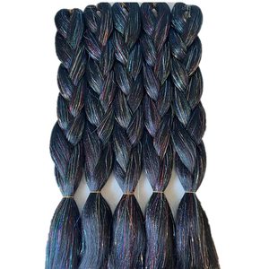 Accessoires à paillettes de marque privée, pièces synthétiques pour <span class=keywords><strong>tresses</strong></span> africaines en gros, extensions de cheveux ombrés jumbo pour personnes noires - Product Image 6