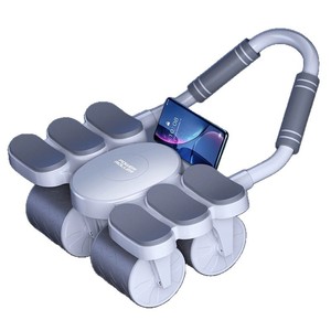 Rueda Abdominal Automática de Cuatro Ruedas con Rebote Automático, Soporte para Teléfono con Freno Automático para Hombres y Mujeres - Equipo de Ejercicio Abdominal para Pérdida de Peso - Product Image 1
