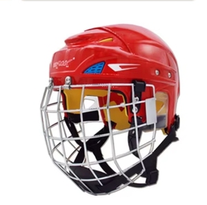 Casque de hockey de protection VIK MAX pour sports de plein air, avec doublure en coton à mémoire de forme, taille enfant, doté d'une double visière - Product Image 2