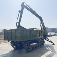 Chinesischer Lieferant: All-in-One 8T Raupenkipper mit Kran, 10 Tonnen Muldenkipper mit Baggeraufsatz für Aushubarbeiten