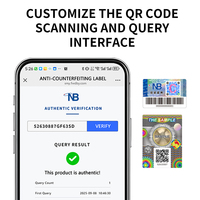 Étiquettes holographiques anti-effraction, résistantes à l'eau, durables, à gratter, avec code QR laser pour usage général et nettoyant pour vitres