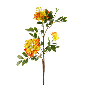 Flor Artificial de Plumbago Azul, Plástico, Seda Suave, PVC, Alta Simulación, Arreglo Floral Decorativo para Interiores - Product Image 4