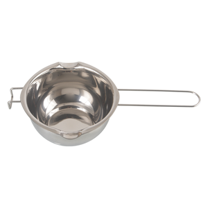 Vente en gros Outil de cuisson personnalisé Melting Pot Becs verseurs doubles Bol à fondre en acier inoxydable pour fromage, sucre, chocolat avec long manche - Product Image 4