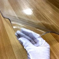 Nappe de table en PVC transparente épaisse personnalisée Tianhe, isolante, givrée, en rouleau, douce, ronde
